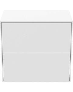 Ideal Standard Conca vanity unit T4327Y1 without cut-out, 2 pull-outs, 60x37x55 cm, matt white lacquered