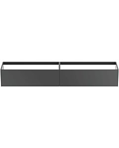 Ideal Standard Conca vanity unit T4333Y2 240x50.5x36cm, without vanity top, 2 pull-outs, matt anthracite lacquered