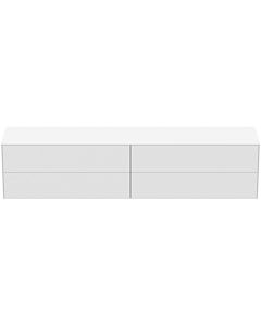 Ideal Standard Conca Waschtisch-Unterschrank T4338Y1 ohne Ausschnitt, 4 Auszüge, 240x50,5x555 cm, Weiß matt lackiert