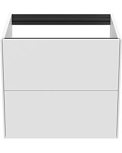 Ideal Standard Conca Waschtisch-Unterschrank T4355Y1 ohne Waschtisch-Platte, 2 Auszüge, 60x50,5x54 cm, Weiß matt lackiert