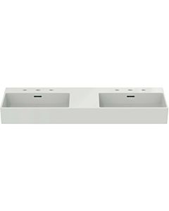 Ideal Standard Extra double washbasin T3910MA 120x45x15cm, with overflow, 3 tap holes, white Ideal Plus
