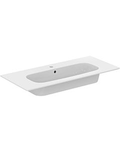 Ideal Standard i.life A washbasin package K8745DU 104x46x64.5cm, 2000 tap hole, brushed chrome handle, matt white