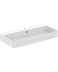Ideal Standard Conca washbasin T3693V1 with tap hole and overflow, 1000 x 450 x 165 mm, silk white