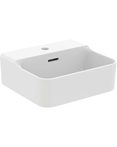 Ideal Standard Conca hand washbasin T3695V1 400x350mm, with overflow, 2000 tap hole, silk white