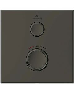 Ideal Standard CeraTherm Navigo shower thermostat concealed A7301A5 square, final assembly set, magnetic grey