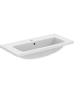 Ideal Standard i.life S vanity washbasin T458901 with tap hole and overflow, 81 x 38.5 x 18 cm, white