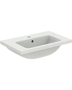 Ideal Standard i.life S vanity washbasin T459001 with tap hole and overflow, 61 x 38.5 x 18 cm, white
