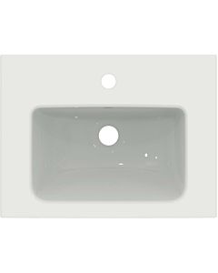 Ideal Standard i.life S Möbel-Waschtisch T459101 mit Hahnloch und Überlauf, 51 x 38,5 x 18 cm, weiß