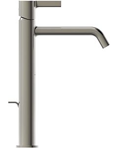 Ideal Standard Joy mitigeur lavabo BC781GN avec base allongée, avec garniture de vidage , projection 170 mm, Silver Storm