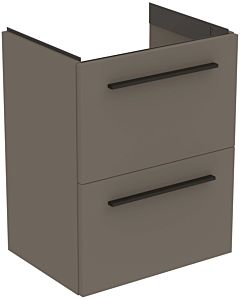 Ideal Standard i.life S furniture vanity unit T5291NG 2 drawers, 50 x 37.5 x 63 cm, greige matt