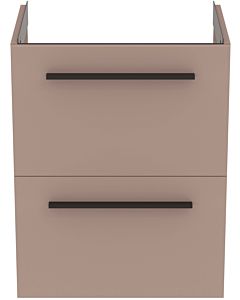 Ideal Standard i.life S meuble sous-vasque T5291NH 2 compartiments coulissants, 50 x 37,5 x 63 cm, gris carbone mat