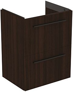 Ideal Standard i.life S Möbel-Waschtischunterschrank T5291NW 2 Auszüge, 50 x 37,5 x 63 cm, Coffee Oak