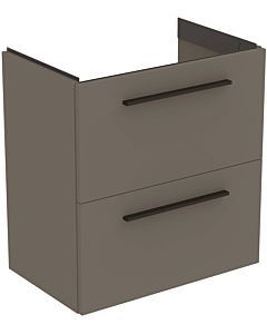 Ideal Standard i.life S meuble sous-vasque T5293NG 2 tiroirs, 60 x 37,5 x 63 cm, grège mat