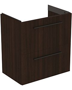 Ideal Standard i.life S meuble sous-vasque T5293NW 2 tiroirs, 60 x 37,5 x 63 cm, chêne café
