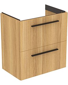 Ideal Standard i.life S furniture vanity unit T5293NX 2 drawers, 60 x 37.5 x 63 cm, natural oak