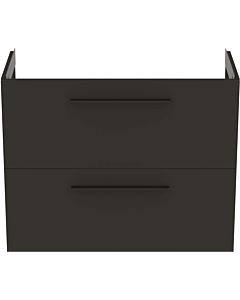 Ideal Standard i.life S furniture vanity unit T5295NV 2 drawers, 80 x 37.5 x 63 cm, matt quartz grey