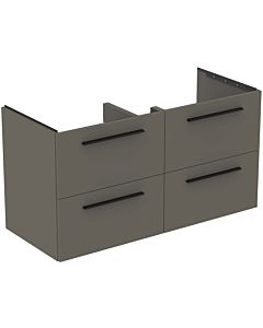 Ideal Standard i.life B furniture double vanity unit T5278NG 120x50.5x63cm, 4 drawers, quartz gray matt