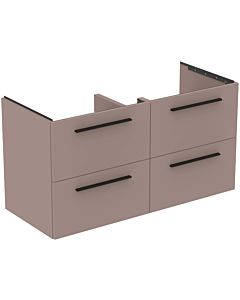 Ideal Standard i.life B meubles double vasque T5278NH 120x50,5x63cm, 4 tiroirs, grège mat