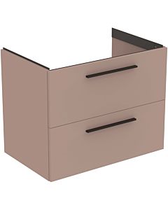 Ideal Standard i.life B furniture double vanity unit T5272NH 2 drawers, 80 x 50.5 x 63 cm, greige matt