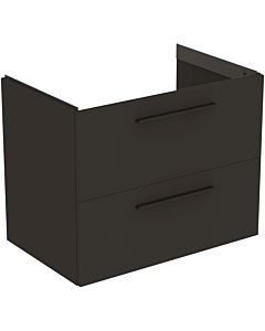 Ideal Standard i.life B furniture double vanity unit T5272NV 2 drawers, 80 x 50.5 x 63 cm, matt carbon grey