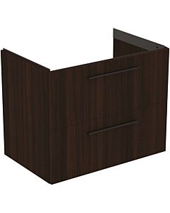 Ideal Standard i.life B furniture double vanity unit T5272NW 2 drawers, 80 x 50.5 x 63 cm, coffee oak