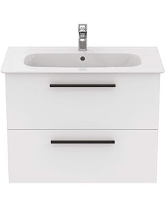 Ideal Standard i.life A washbasin package K8744DU 84x46x64.5cm, 2000 tap hole, matt black handle, matt white