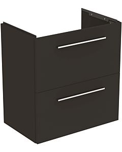 Ideal Standard i.life S meuble sous-vasque T5293NV 2 tiroirs, 60 x 37,5 x 63 cm, gris quartz mat