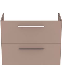 Ideal Standard i.life S furniture vanity unit T5295NH 2 drawers, 80 x 37.5 x 63 cm, matt carbon grey
