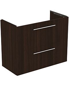 Ideal Standard i.life S meuble sous-vasque T5295NW 2 tiroirs, 80 x 37,5 x 63 cm, chêne café