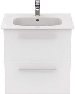 Ideal Standard i.life A washbasin package K8741DU 64x46x64.5cm, 2000 tap hole, brushed chrome handle, matt white