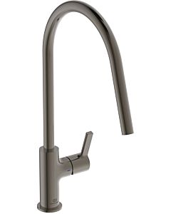 Ideal Standard Gusto kitchen tap BD408A5 magnetic gray, with high pipe spout