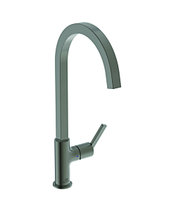 Ideal Standard Robinet de cuisine Gusto BD411A5 gris magnétique, avec bec tubulaire haut carré