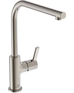 Ideal Standard Gusto kitchen tap BD418GN silver storm, with pipe spout