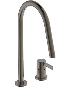 Ideal Standard Gusto kitchen 2-hole faucet BD422A5 magnetic gray, with high pipe spout