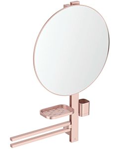 Ideal Standard Alu+ accessory bar L800 BD587ROO with towel rack and Spiegel 500mm, rose