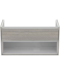 Ideal Standard Connect Air Ideal Standard E0828PS, décor chêne gris / blanc mat, 1 tiroir
