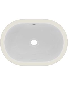 Ideal Standard Connect Unterbau Waschtisch E504801 55 x 38 cm, weiss,oval,ohne Hahnloch,mit Überlauf