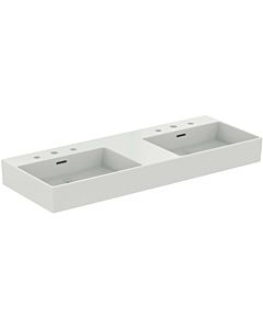 Ideal Standard Extra double washbasin T391401 120x45x15cm, with overflow, ground, 3 tap holes, white