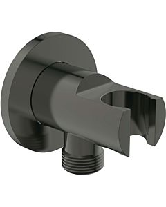 Ideal Standard Idealrain Atelier wall connection elbow BC807A5 with shower holder, UP G1 / 2, round, Magnetic Gray