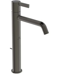 Ideal Standard Joy mitigeur lavabo BC781A5 avec base étendue, avec garniture de vidage , projection 170 mm, gris magnétique