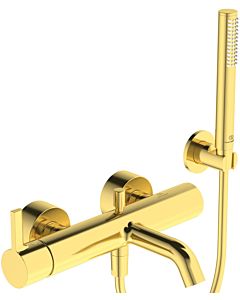 Ideal Standard BC787A2 shower hose and wall bracket, brushed gold