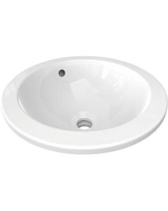 Ideal Standard Connect lavabo encastrable E505101 38 cm, blanc, sans trou pour robinetterie, avec trop-plein