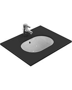 Ideal Standard Connect Unterbau Waschtisch E504601 48 x 35 cm, weiss, oval,ohne Hahnloch,mit Überlauf