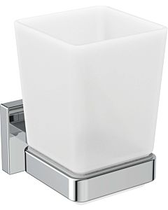 Ideal Standard IOM Cube holder E2204AA Frosted glass, with mounting kit, chrome-plated