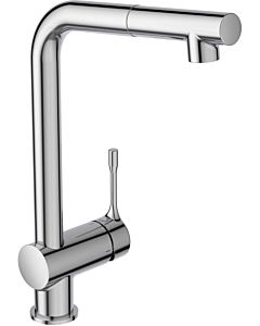 Ideal Standard CeraLook kitchen mixer BC176AA with high spout and pull-out hand shower, projection 207 mm, chrome-plated
