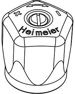 Heimeier Handradkappe 0122-02.327 für DN 10-32 (3/8-1 1/4"), Baureihe ab 1988