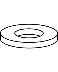 Heimeier rubber seal 0530-00.015 flat sealing, for Vekolux, Vekotec or Multilux