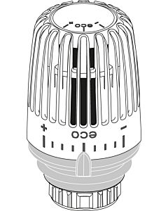 Heimeier tête thermostatique 6071-43.500 antivol, avec position zéro, blanc , standard
