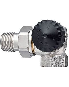 Heimeier thermostatic valve body 2340-02.000 Rp 2000 / 2xR 2000 / 2, angled corner, gunmetal, right, low resistance