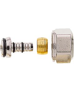 Heimeier compression fitting 1331-16.351 16x2mm, G 3/4 male thread, nickel-plated brass, for composite pipe
